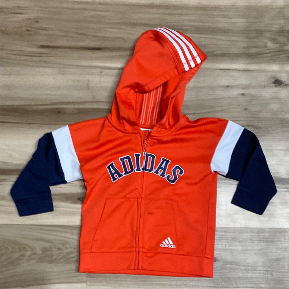 Adidas Kids Orange Hoodie